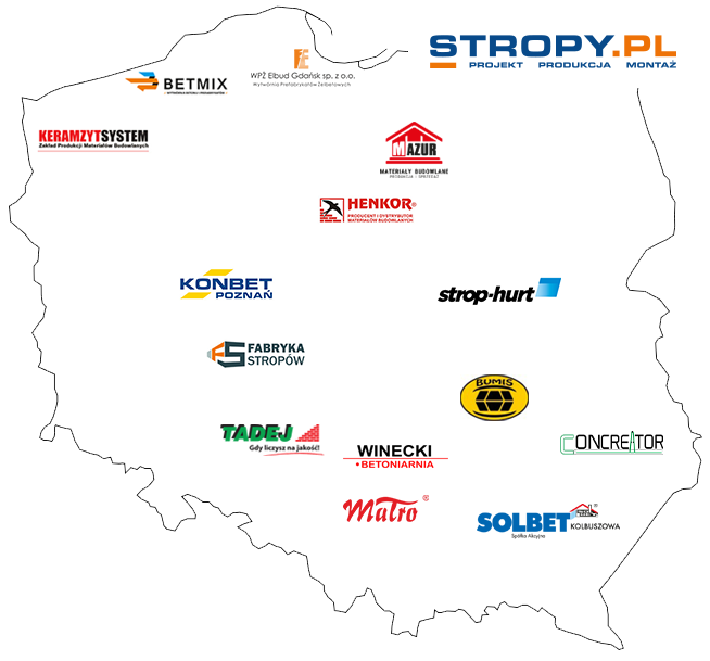 Partnerzy sieci STROPY.pl - 2024